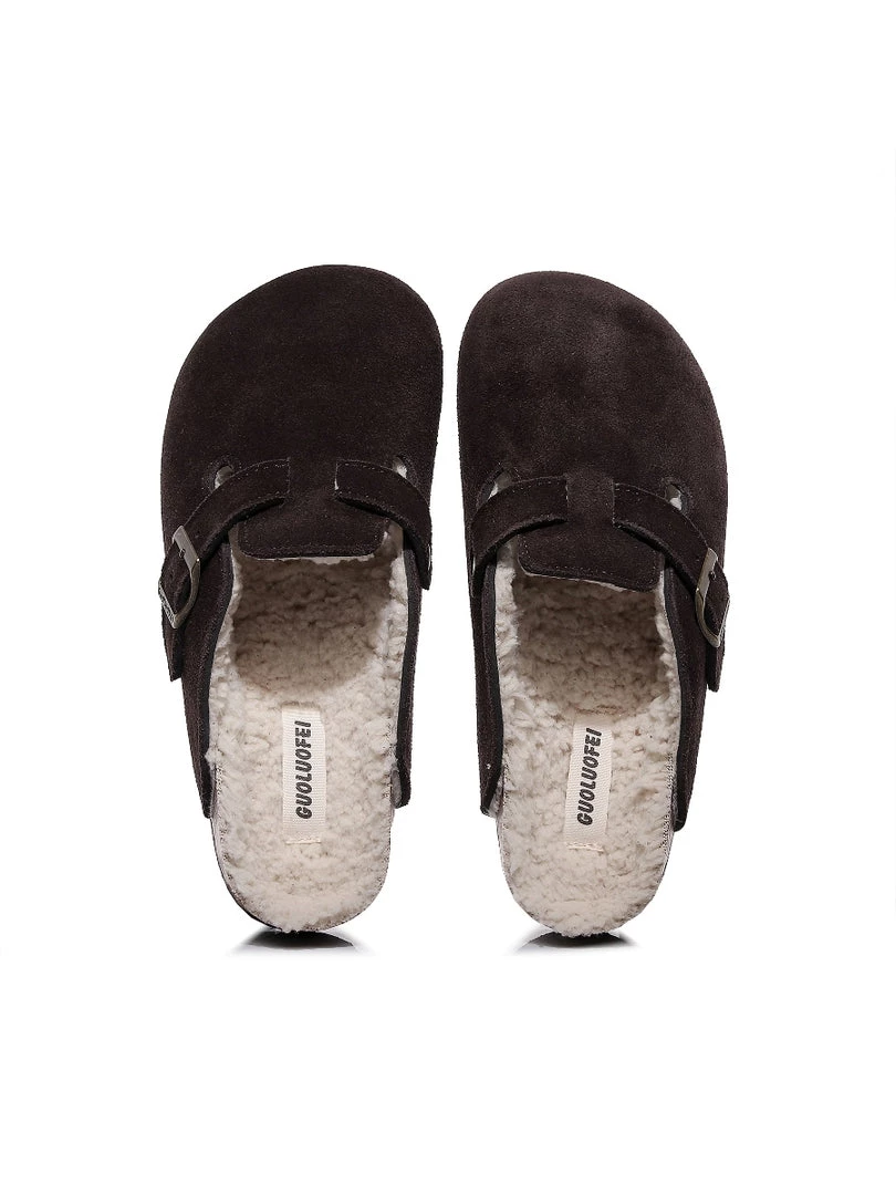 GLF Maibulun | Buckle Suede Fleece Insole Clogs 2 GLF Maibulun | Buckle Suede Fleece Insole Clogs
