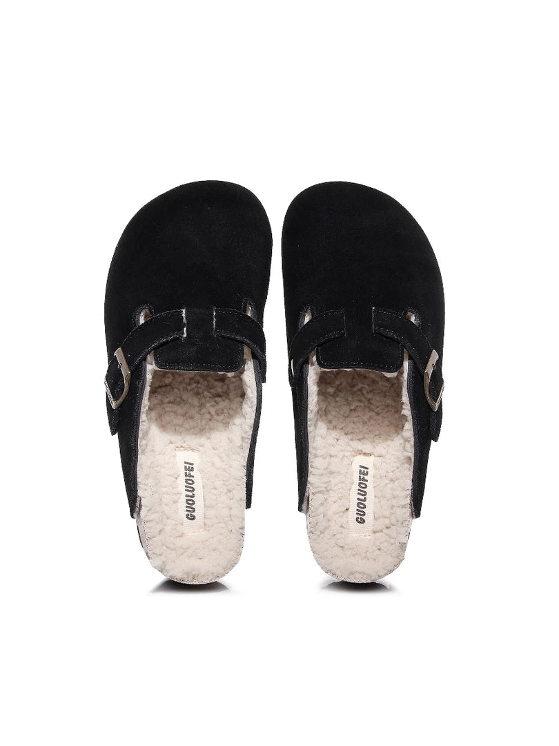 GLF Maibulun | Buckle Suede Fleece Insole Clogs 9 GLF Maibulun | Buckle Suede Fleece Insole Clogs