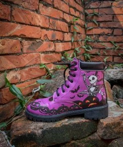 YL New In Shoes En Bloom | Halloween Theme Purple Combat Boot