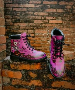 YL New In Shoes En Bloom | Halloween Theme Purple Combat Boot