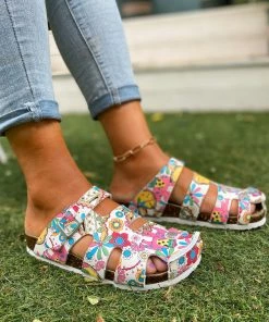 Strappy Slide Clogs Clog Shoes Sandals - Maibulun