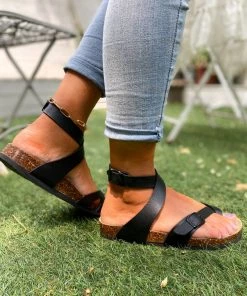 New In Shoes Crisscross Wrap Buckle-up Strapes Ankle Sandals - Smaibulun