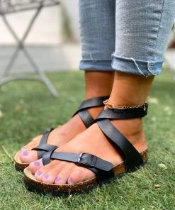 New In Shoes Crisscross Wrap Buckle-up Strapes Ankle Sandals - Smaibulun