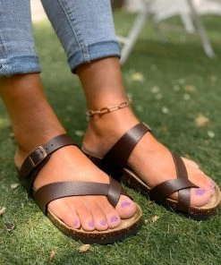 Signature Crisscross Straps Sandals - MAIBULUN New In Shoes