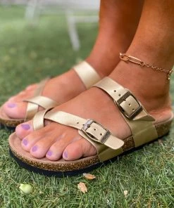 New In Shoes Crisscross Double-Buckle Sandals - Maibulun