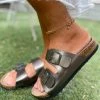 Matte Double-Buckle-up Sandals - Maibulun New In Shoes