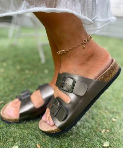 Matte Double-Buckle-up Sandals - Maibulun New In Shoes