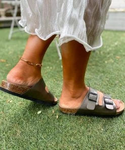 Matte Double-Buckle-up Sandals - Maibulun New In Shoes