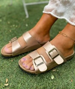 Matte Double-Buckle-up Sandals - Maibulun New In Shoes
