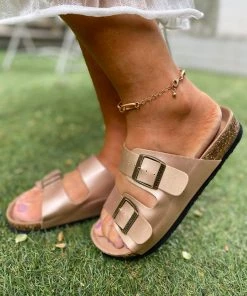 Matte Double-Buckle-up Sandals - Maibulun New In Shoes