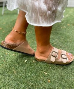 Matte Double-Buckle-up Sandals - Maibulun New In Shoes