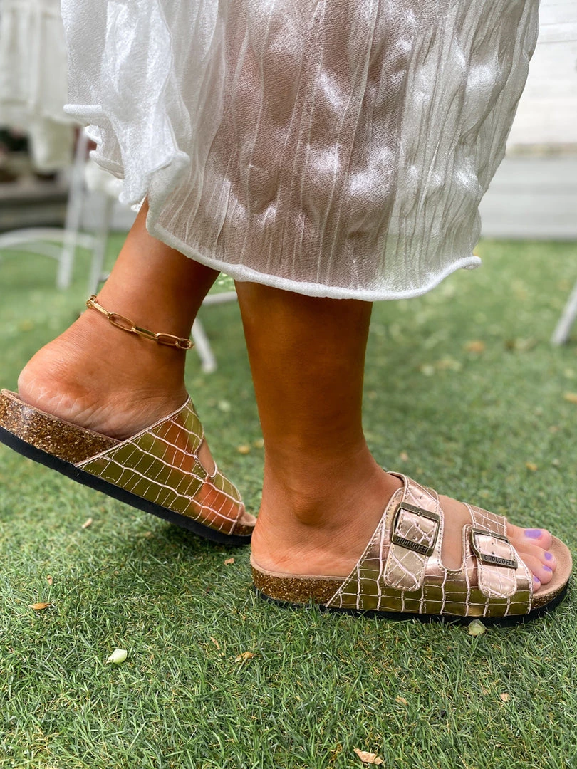 Croc Double-Buckle-up Sandals - Maibulun New In Shoes 8 Croc Double-Buckle-up Sandals - Maibulun New In Shoes