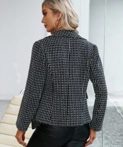 YBL Smaibulun Doll | Swallow Black Plaid Blazer