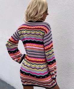 MY Smaibulun | Zig Zag Crochet Knit Dress - Black 11 MY Smaibulun | Zig Zag Crochet Knit Dress - Black