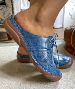 SIKETU | Woven Quilted Oxford Mules - Blue NEW ARRIVALS 8 SIKETU | Woven Quilted Oxford Mules - Blue NEW ARRIVALS