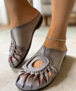 XR Woven Reaching Cut-Out Mules - Rumour Has It Shop Sandals