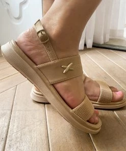 NEW ARRIVALS SIKETU | Side Cross Braided Toledo Sandals - Beige