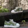 HYHE EN BLOOM | Daisy Print Canvas Sneaker - Green