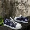 HYHE EN BLOOM | Daisy Print Canvas Sneaker - Black New In Shoes