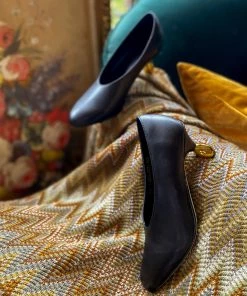 Jady Rose JadyRose | Water Droplets Mirror Heel Pump - Black NEW ARRIVALS