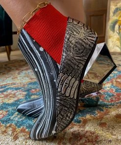 Jady Rose JadyRose | Structural Mirror Heel Leather Ankle Boot NEW ARRIVALS