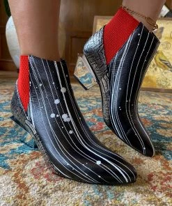 Jady Rose JadyRose | Structural Mirror Heel Leather Ankle Boot NEW ARRIVALS