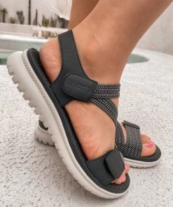 SIKETU | Patriot Summer Sporty Sandals - Black