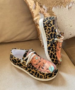 HYHE EN BLOOM | Fixed-Lace Boat Shoes -Leopard New In Shoes