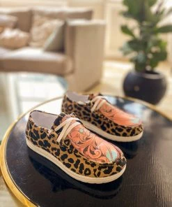 HYHE EN BLOOM | Fixed-Lace Boat Shoes -Leopard New In Shoes
