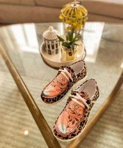 HYHE EN BLOOM | Fixed-Lace Boat Shoes -Leopard New In Shoes