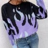 MY New In Clothing Smaibulun | Violet Flame Black Knit Sweater