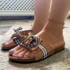YL Classic Gingham Slide Sandals Sliders Shoes | En Bloom New In Shoes