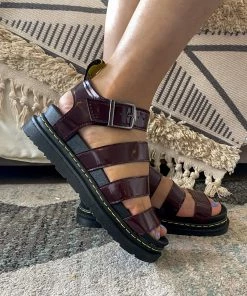 YL New In Shoes En Bloom | Purple Trip-Strap Buckled Sandal - Women