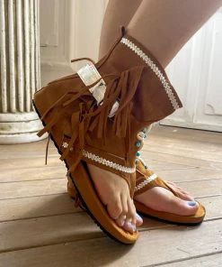 YL Rhinestone Tassel Gladiator Sandal | En Bloom