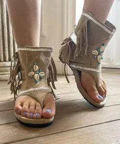 YL Rhinestone Tassel Gladiator Sandal | En Bloom