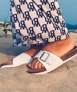 Single-Buckle Sliders Slide Sandals - Maibulun New In Shoes