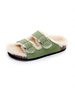 GLF Maibulun | Dual-Strap Wool-Lined Suede Sandal