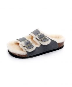 GLF Maibulun | Dual-Strap Wool-Lined Suede Sandal