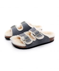 GLF Maibulun | Dual-Strap Wool-Lined Suede Sandal