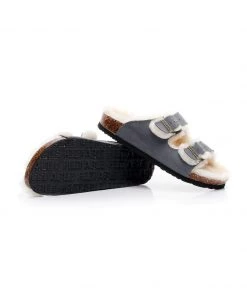GLF Maibulun | Dual-Strap Wool-Lined Suede Sandal