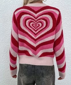 MY New In Clothing Smaibulun | Pink Red Heart Ring Knit Top 13 MY New In Clothing Smaibulun | Pink Red Heart Ring Knit Top