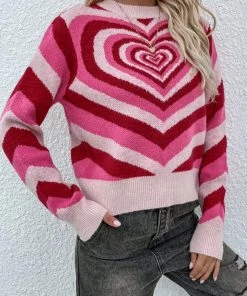MY New In Clothing Smaibulun | Pink Red Heart Ring Knit Top 10 MY New In Clothing Smaibulun | Pink Red Heart Ring Knit Top