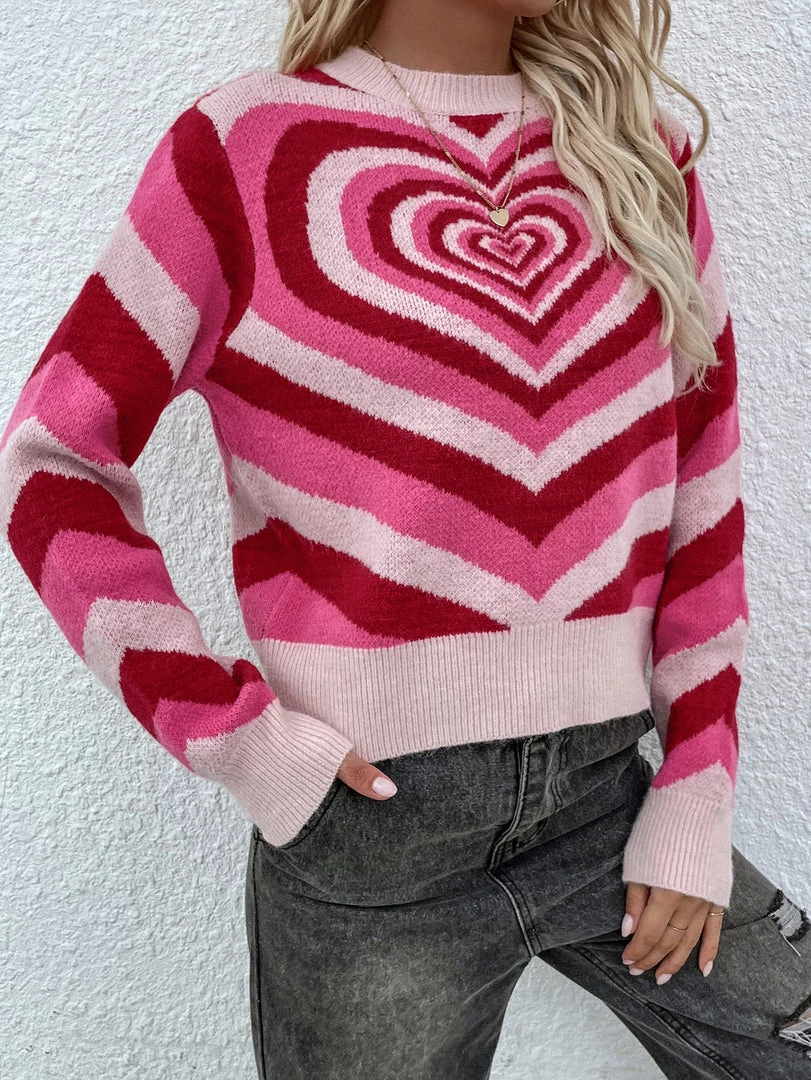 MY New In Clothing Smaibulun | Pink Red Heart Ring Knit Top 3 MY New In Clothing Smaibulun | Pink Red Heart Ring Knit Top