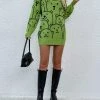 MY Smaibulun | Green Smiley Polar Bear Knit Sweater Dress New In Clothing