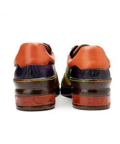 SOFFIA | Rainbow Strap Vintage Genuine Leather Sneakers NEW ARRIVALS
