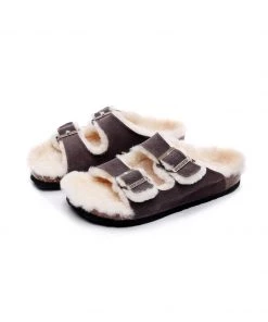 GLF Maibulun | Dual-Strap Wool-Lined Suede Sandal