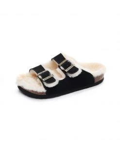 GLF Maibulun | Dual-Strap Wool-Lined Suede Sandal