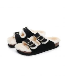 GLF Maibulun | Dual-Strap Wool-Lined Suede Sandal