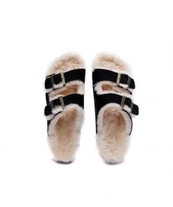 GLF Maibulun | Dual-Strap Wool-Lined Suede Sandal