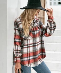 YBL Smaibulun | Plaid Front-Pocket Button-Up Shirt Clothing 17 YBL Smaibulun | Plaid Front-Pocket Button-Up Shirt Clothing